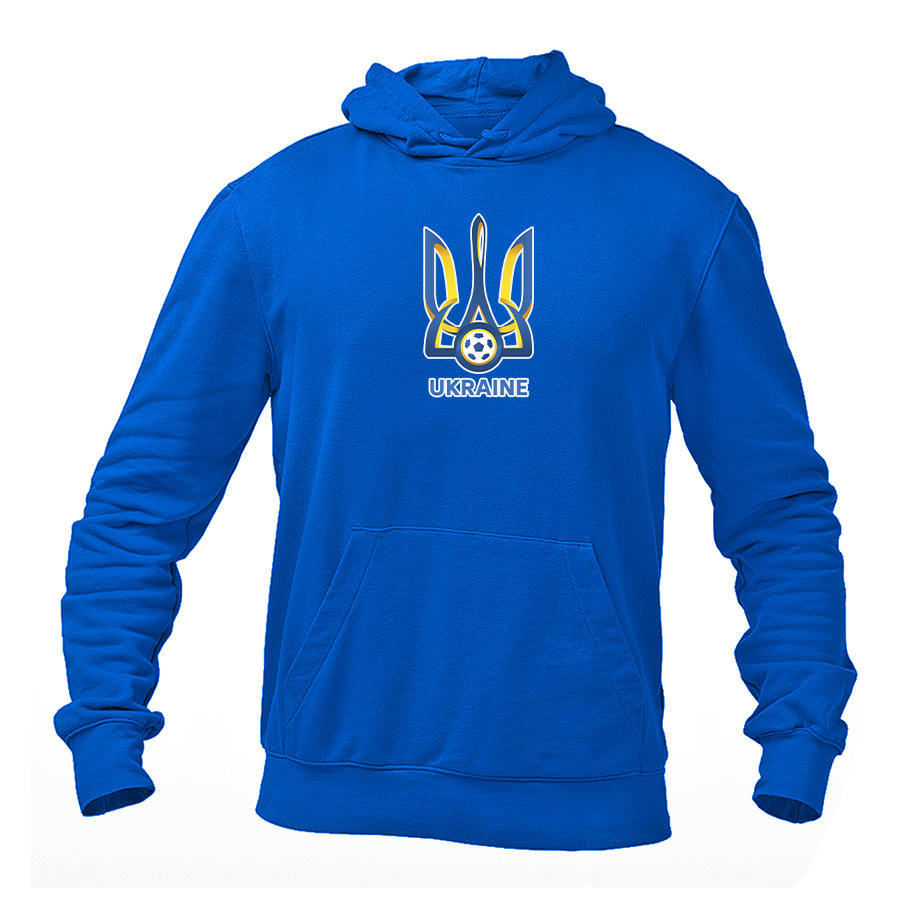 Men's Ukraine National Football Soccer Team Gildan  Heavy Blend Hooded Sweatshirt
